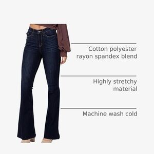 Judy Blue Women's Dark Blue flare Jeans size 9